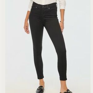 J. Crew Factory 9" mid-rise black skinny jean in signature stretch